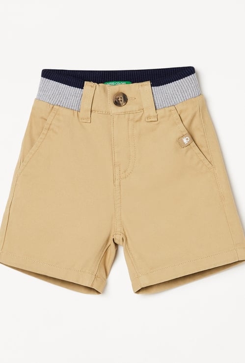 UNITED COLORS OF BENETTON Boys Solid Elasticated Shorts