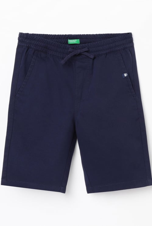 UNITED COLORS OF BENETTON Boys Solid Elasticated Shorts