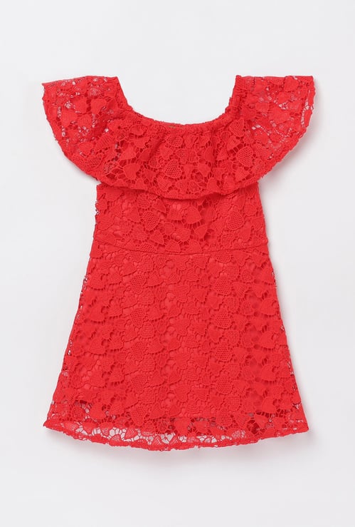 UNITED COLORS OF BENETTON Girls Lace Dress