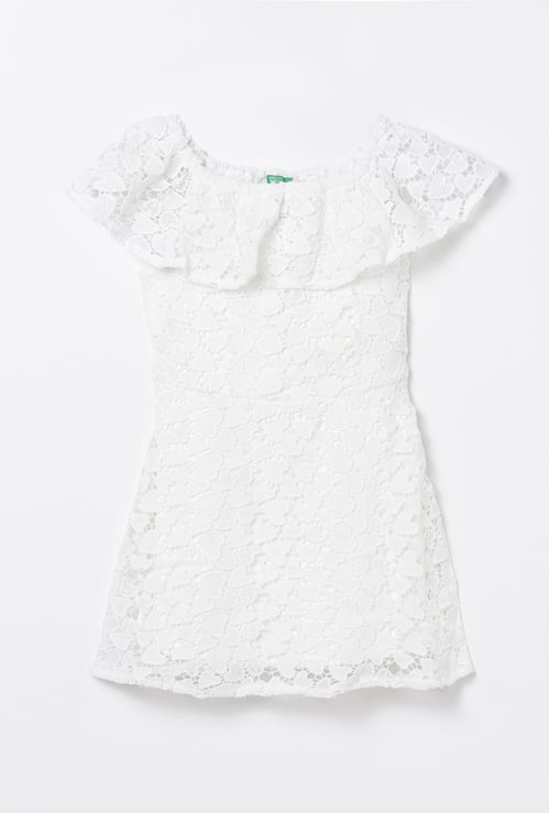 UNITED COLORS OF BENETTON Girls Lace Dress