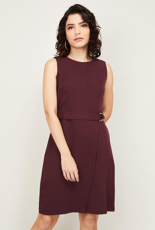 FABALLEY Women Solid Sheath Dress