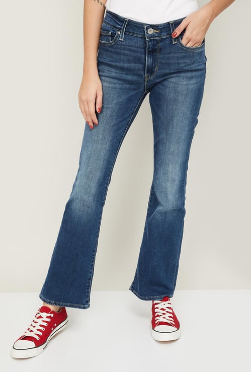 LEVI'S Women Stonewashed Boot-Cut Jeans