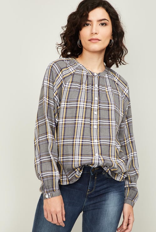 LEVI'S Women Checked Full Sleeves Shirt