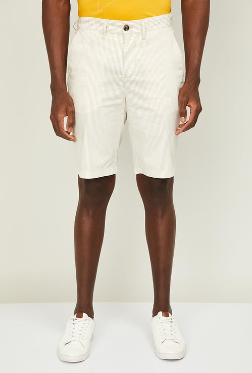 UNITED COLORS OF BENETTON Men Striped Shorts