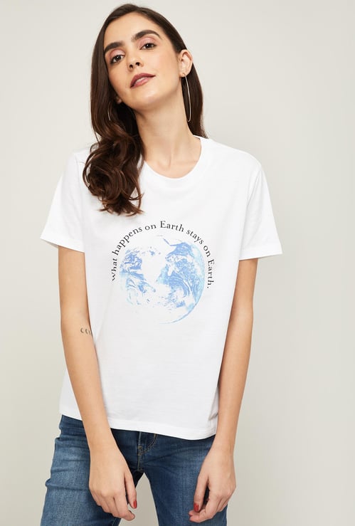 LEVI'S Women Printed Round Neck T-shirt