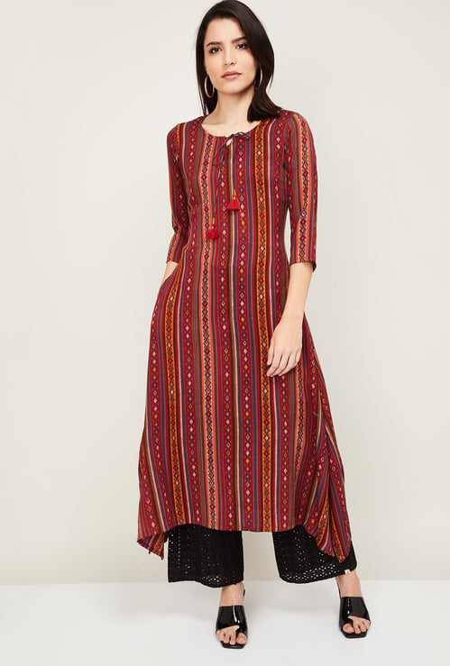 SPAN Women Printed A-Line Kurta