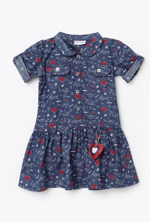 PEPPERMINT Girls Printed A-Line Dress
