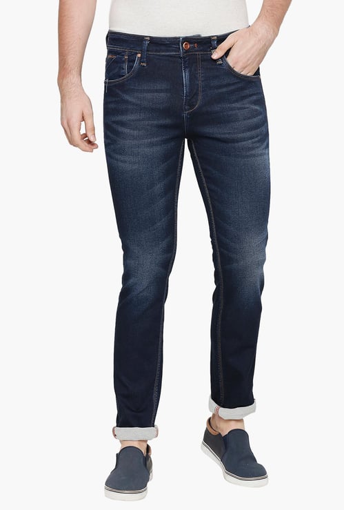 KILLER Men Stonewashed Skinny Fit Jeans