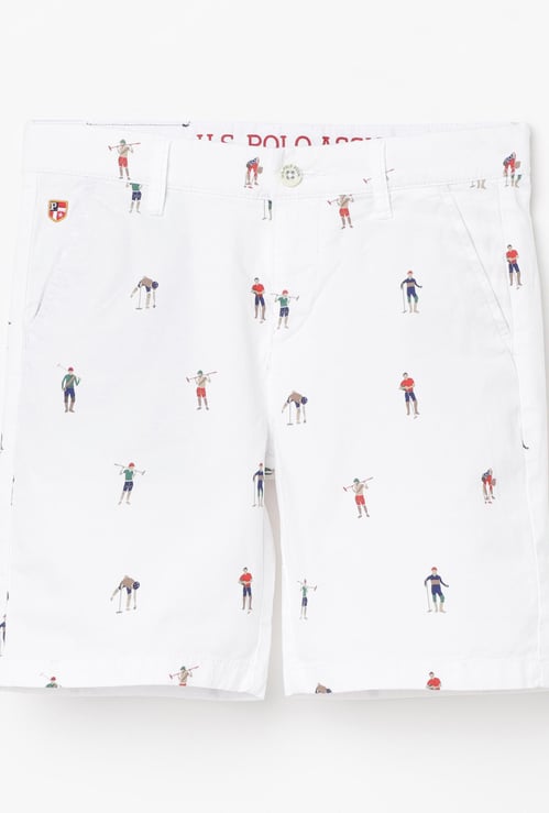 U.S. POLO ASSN. KIDS Boys Printed Woven Shorts