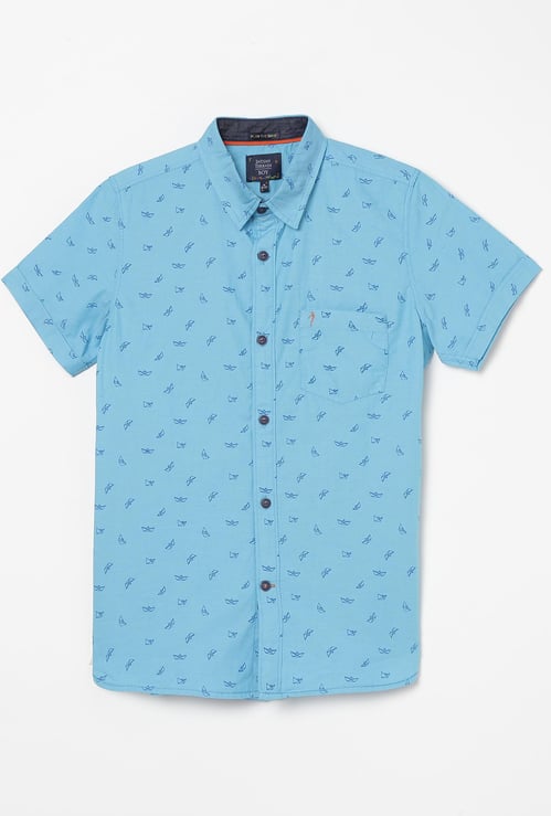 INDIAN TERRAIN Boys Printed Half-Sleeves Shirt