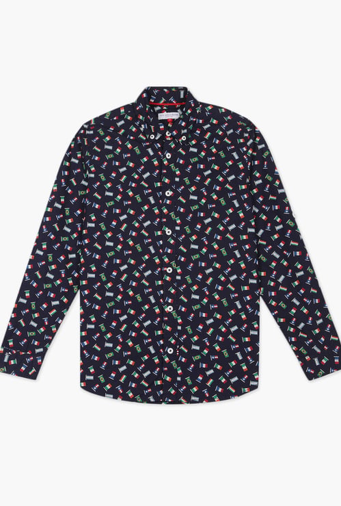 U.S. POLO ASSN. KIDS Boys Printed Regular Fit Shirt