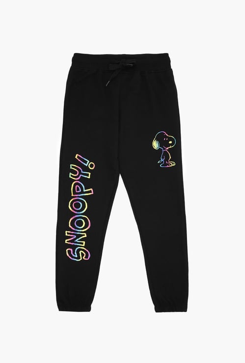 KIDSVILLE Girls Printed Elasticated Joggers