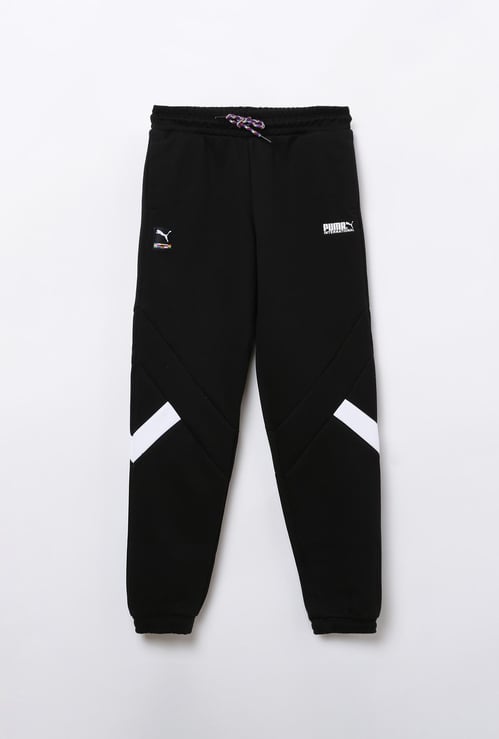 PUMA Boys Printed Regular Fit Woven Track Pants