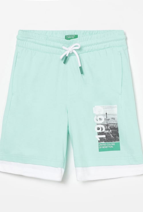 UNITED COLORS OF BENETTON Boys Printed Elasticated Shorts
