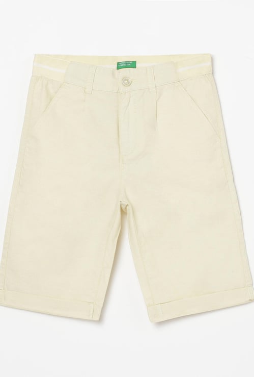 UNITED COLORS OF BENETTON Boys Solid Woven Shorts