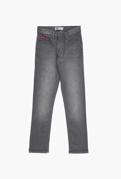 LEE COOPER JUNIORS Boys Light-Washed Slim Fit Jeans