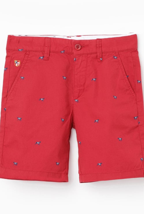 US POLO KIDS Boys Printed Knit Shorts