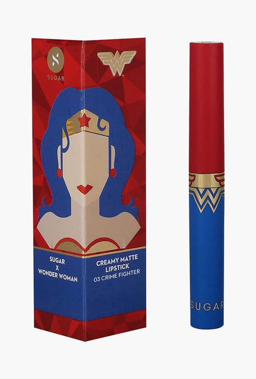 SUGAR x Wonder Woman Creamy Matte Lipstick - 03 Crime Fighter