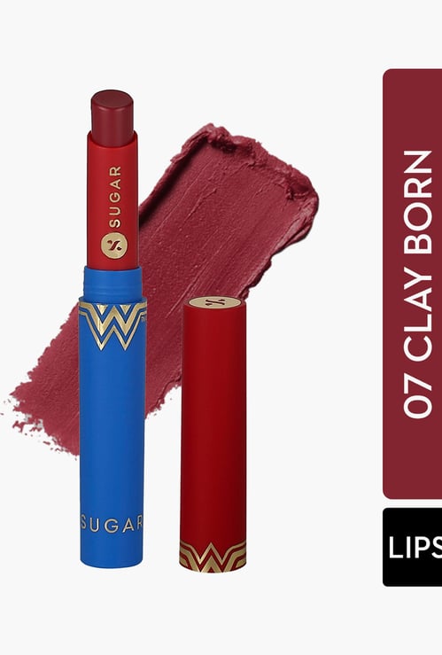 SUGAR x Wonder Woman Creamy Matte Lipstick - 07 Clay Born