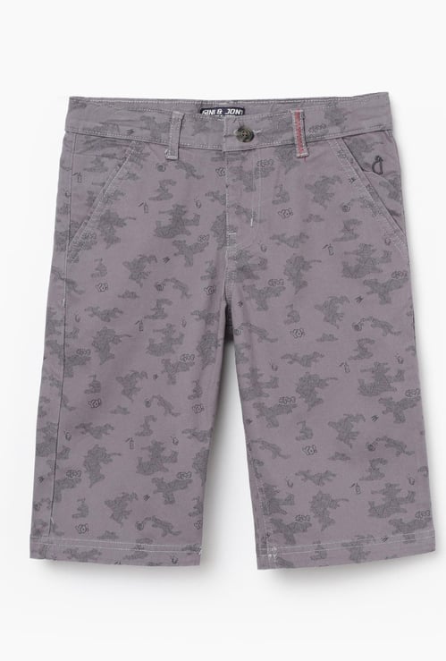 GINI & JONY Boys Printed Knit Bermuda Shorts