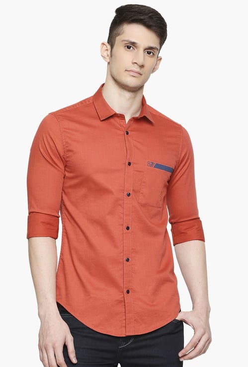 KILLER Men Solid Slim Fit Casual Shirt