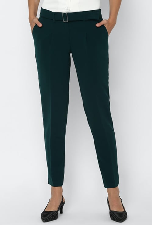 ALLEN SOLLY Women Solid Trousers