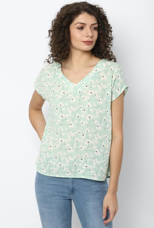 ALLEN SOLLY Women Printed Top