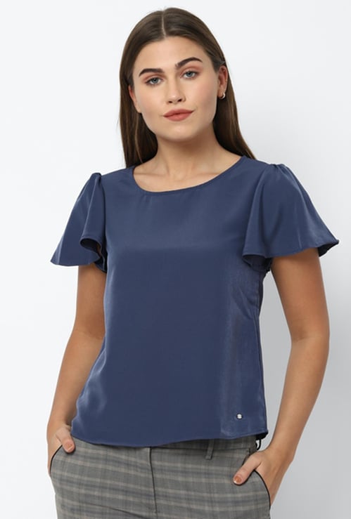 ALLEN SOLLY Women Solid Top