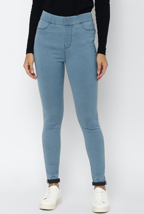 ALLEN SOLLY Women Solid Slim Fit Jeggings