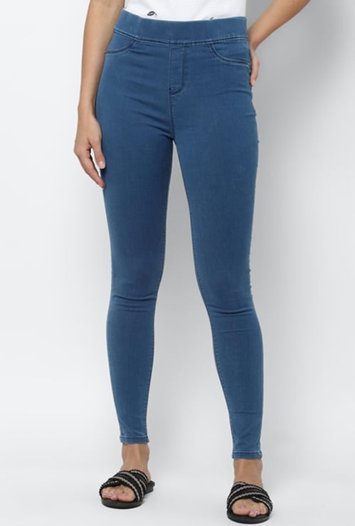 ALLEN SOLLY Women Solid Slim Fit Jeggings