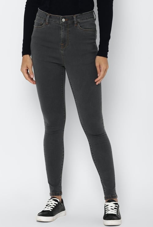 ALLEN SOLLY Women Solid Slim Fit Jeans