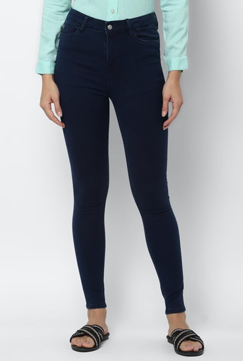 ALLEN SOLLY Women Solid Slim Fit Jeans
