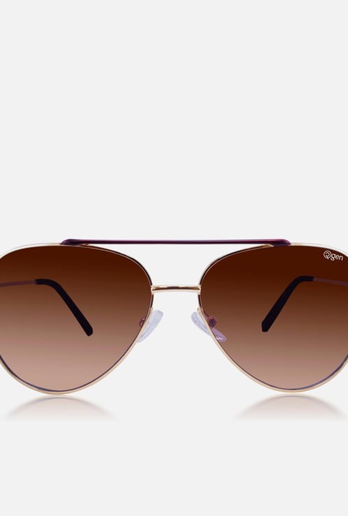 O2GEN Men Solid UV-Protected Aviator Sunglasses - O2-21-004-C1