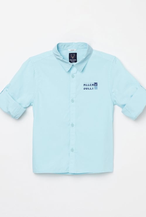 ALLEN SOLLY Boys Printed Casual Shirt