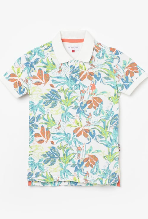 U.S. POLO ASSN. KIDS Boys Printed Polo T-shirt