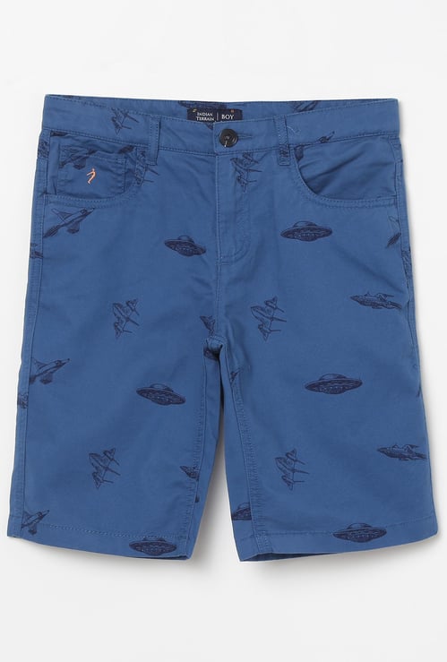 INDIAN TERRAIN Boys Printed Regular Fit Shorts