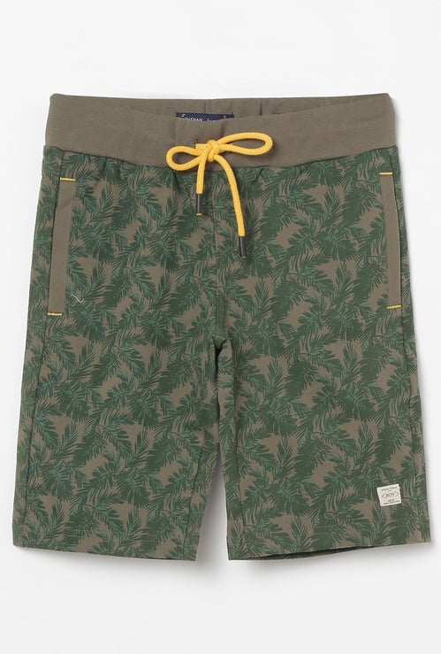 INDIAN TERRAIN Boys Printed Elasticated Shorts