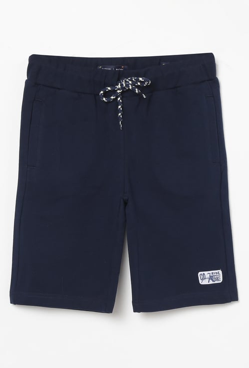INDIAN TERRAIN Boys Solid Elasticated Shorts