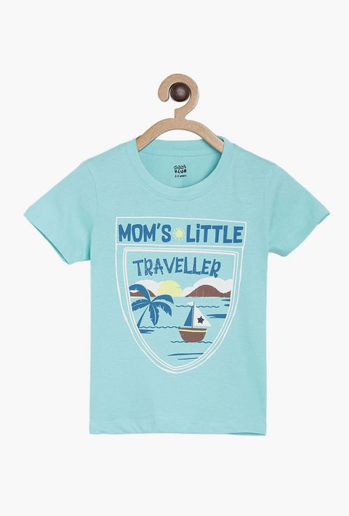 FS MINI KLUB Boys Printed Crew Neck T-shirt