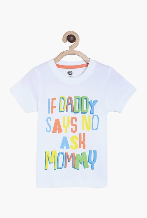FS MINI KLUB Boys Printed Crew Neck T-shirt