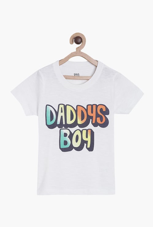 FS MINI KLUB Boys Printed Crew Neck T-shirt
