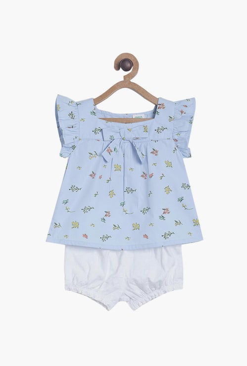 FS MINI KLUB Girls Printed Top and Bottom Set