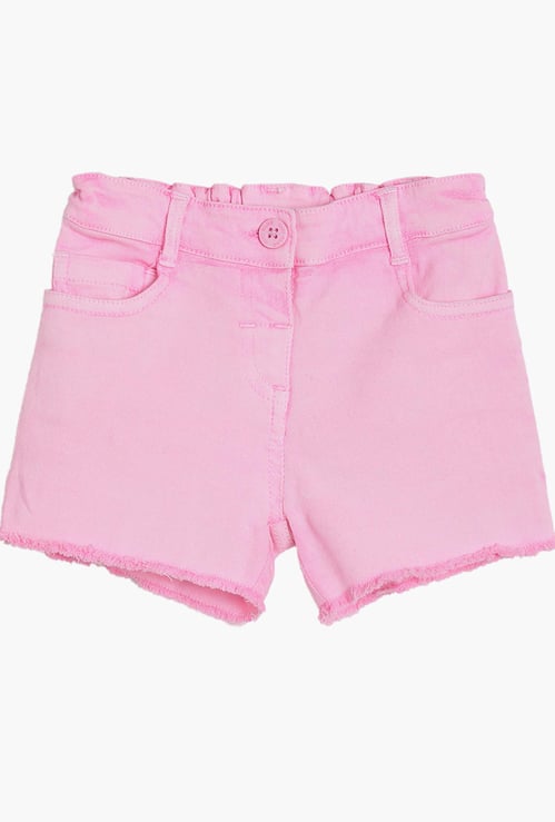 FS MINI KLUB Girls Solid Woven Shorts