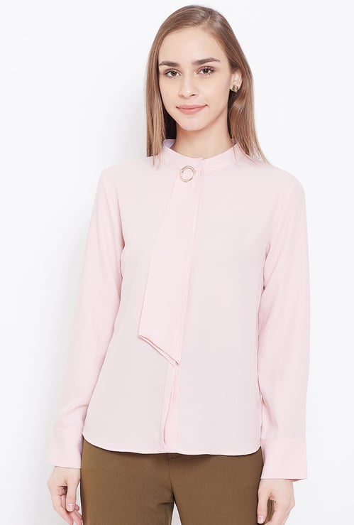 MADAME Women Solid Regular Fit Shirt