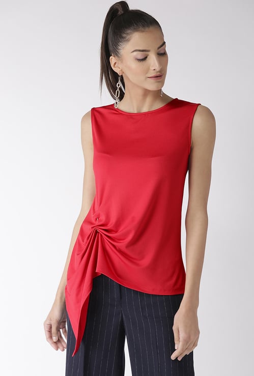 MADAME Women Solid Sleeveless Top