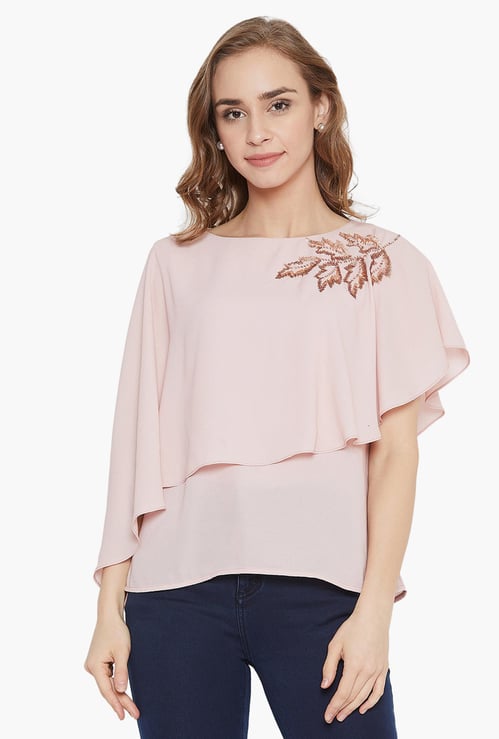 MADAME Women Printed Layered Top