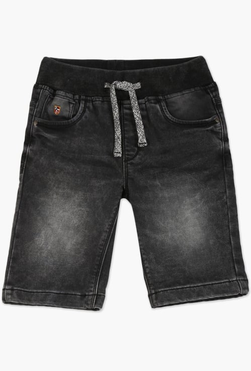 U.S. POLO ASSN. KIDS Boys Lightly Washed Denim Shorts