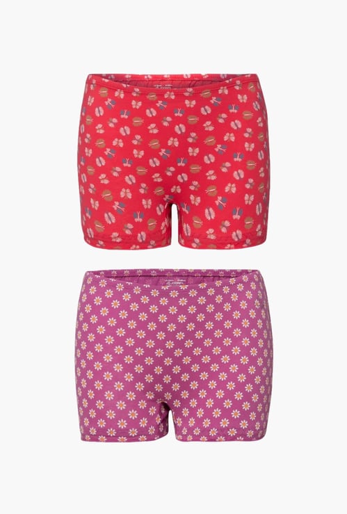 JOCKEY Girls Printed Hipster Panties- Set of 2