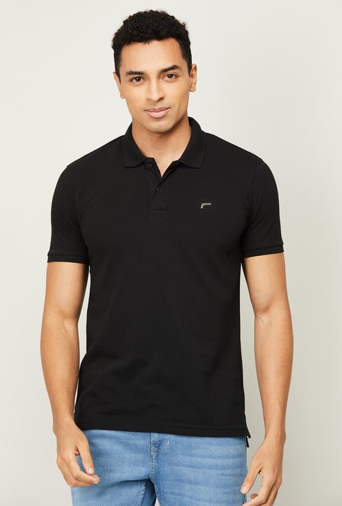 FAME FOREVER Solid Polo T-shirt