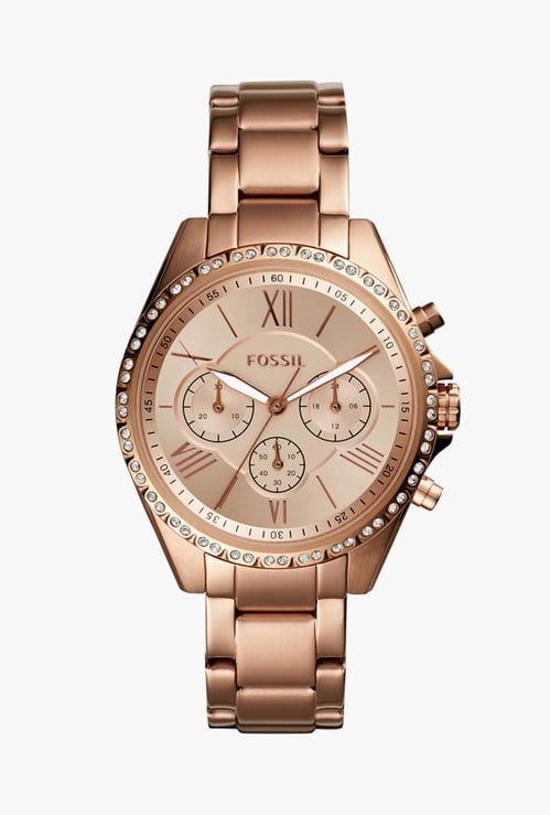 FOSSIL Modern Courier Women Embellished Chronograph Watch - Bq3377